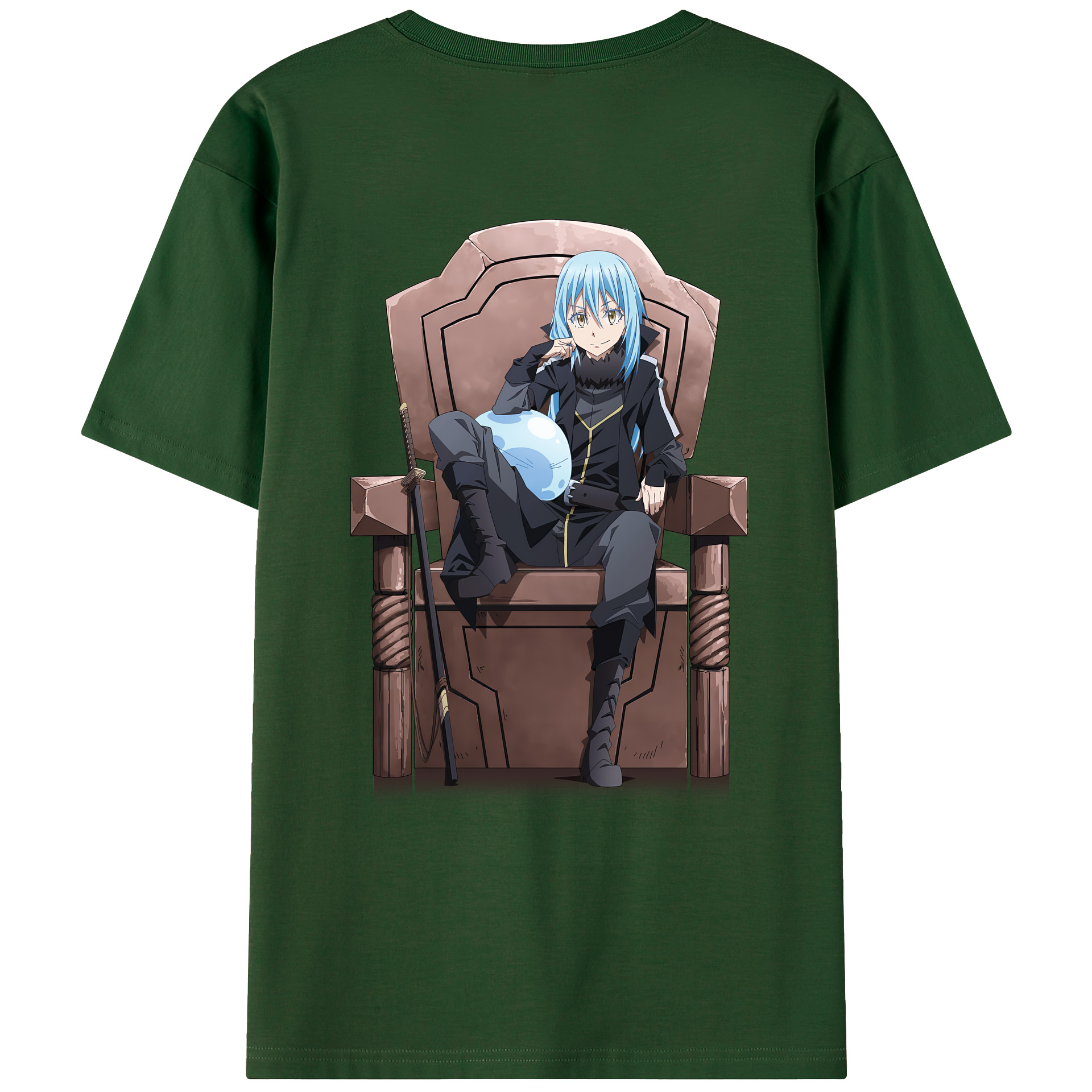 （画像用） 転スラ Regarding Reincarnated to Slime 綿100％半袖Tシャツ（背面プリント）